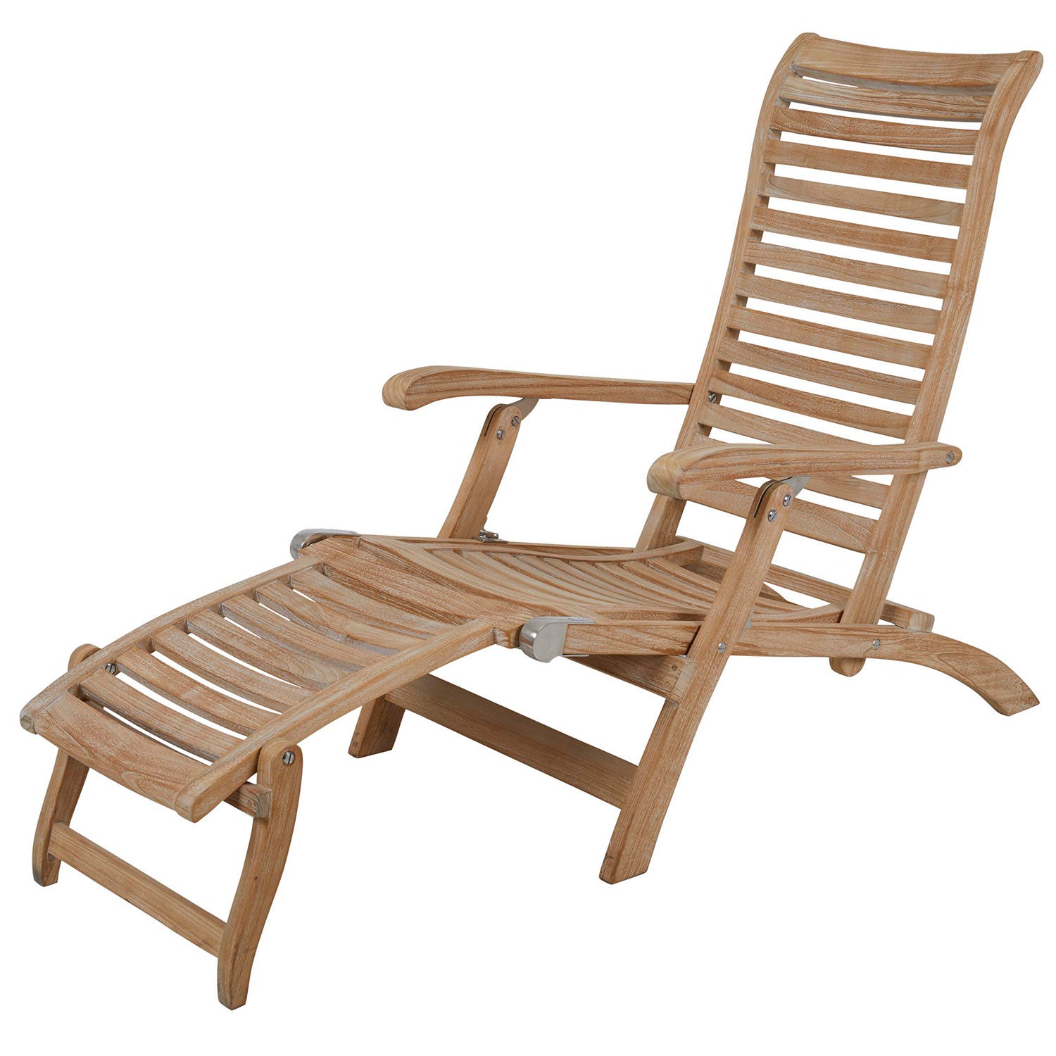 Karlo dekkstol natur teak Brafab