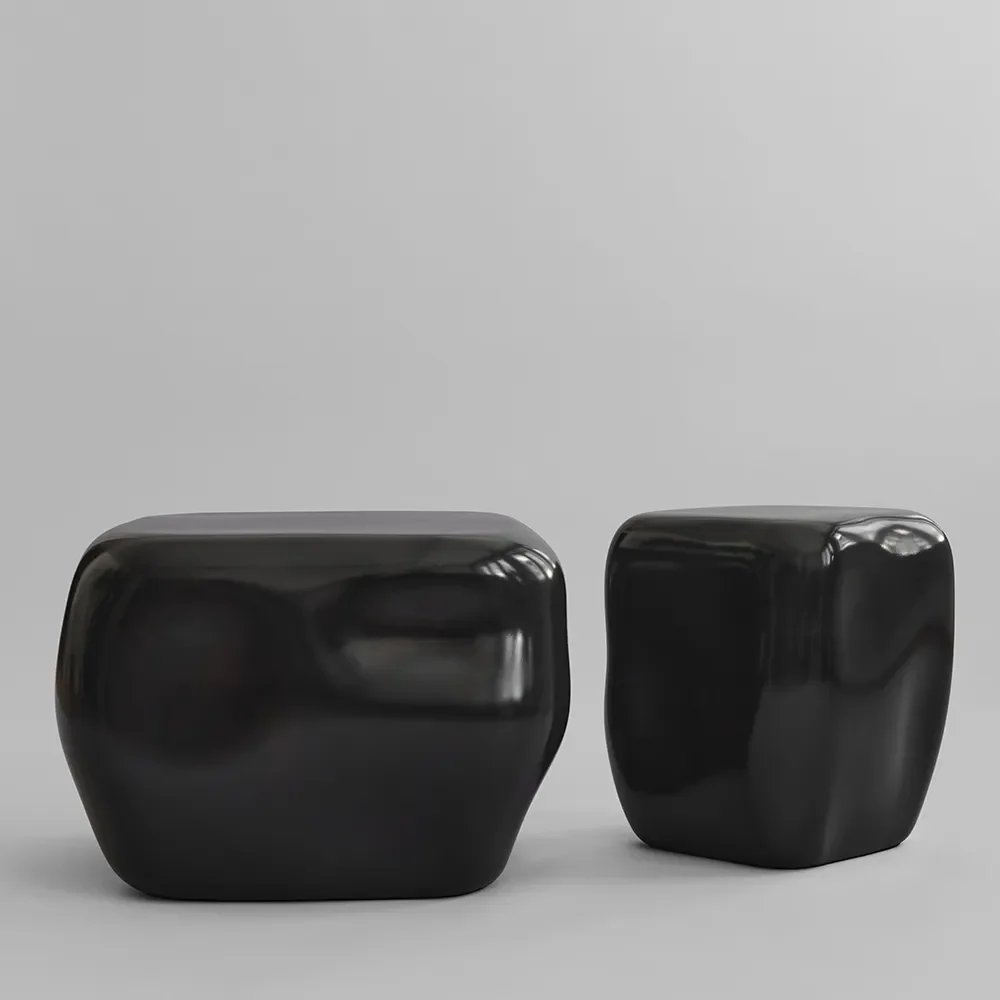 Ishi salongbord medium - Høy glasur kaffe