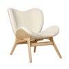 A Conversation Piece Lounge stol Oak/Teddy White
