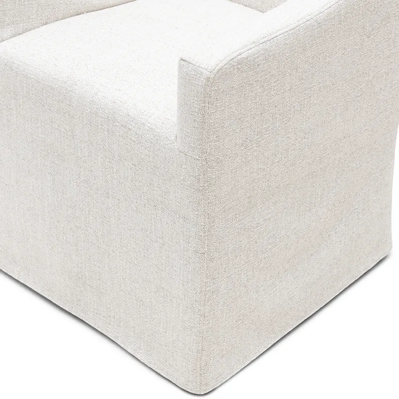 Firenze spisestol rich tweed antique white