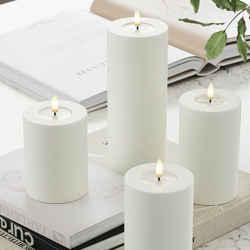  LED blokklys 7,5x20 cm hvit