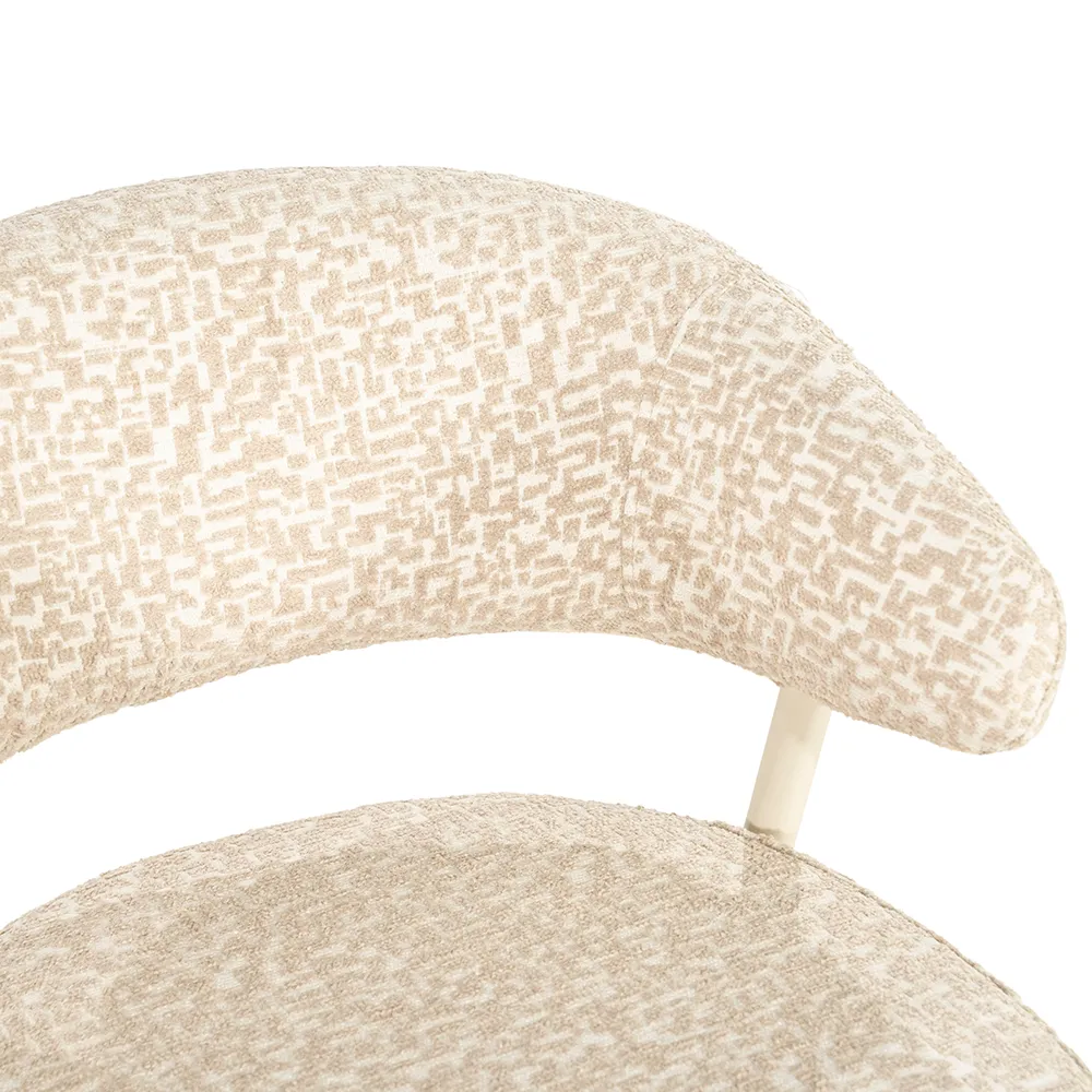 Spisestol Miso Taupe med armlener
