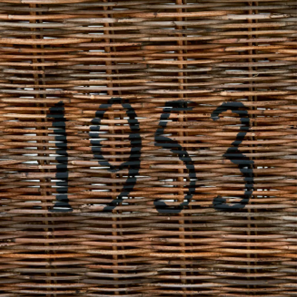  Rustikk rottingkiste, 160x40 cm