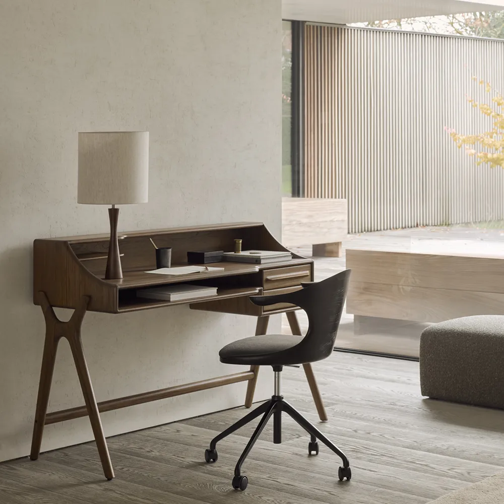 Skrivebord i teak Flow Wild Brown