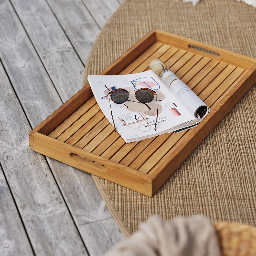 Turin serveringsbrett natur teak Brafab