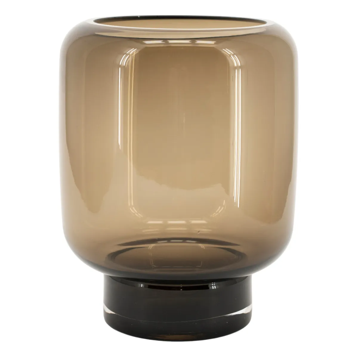 Solenne large 19,5x19,5x25 cm glass brun