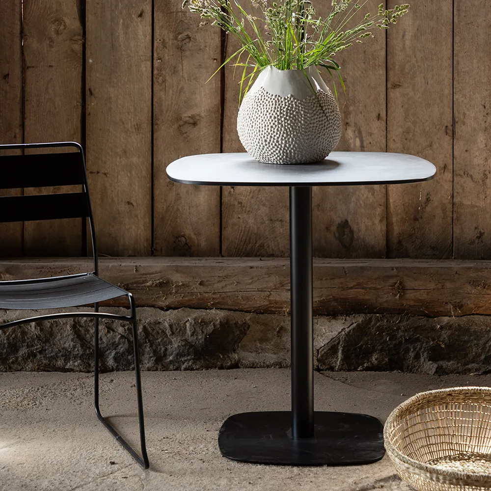Milano Cafébord Ø70 cm svart 