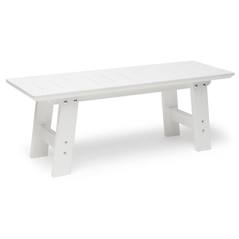 Bullerö 40x120 cm Bænk hvid 