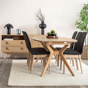 Nordik Spisestol grå 2-pakning