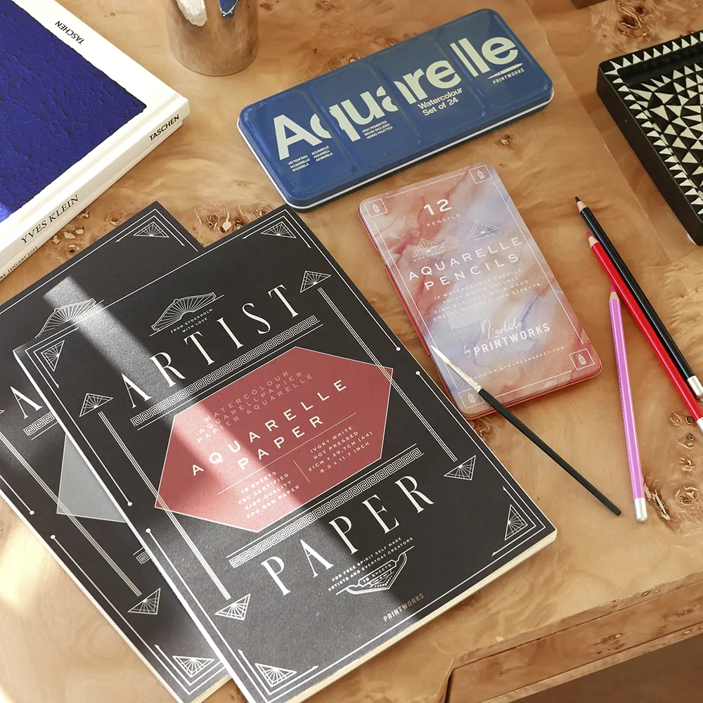  12 fargeblyanter - Aquarelle