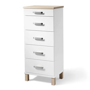 Nadja Kommode H93 B40 Hvitlakkert/Hvitoljet eik