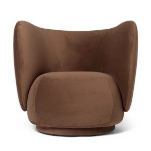 Rico Lounge Lenestol Rich Velvet - Soft brown