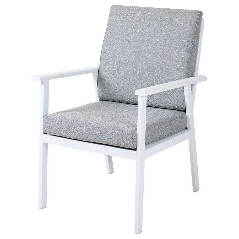 Samvaro karmstol hvit/grå Brafab