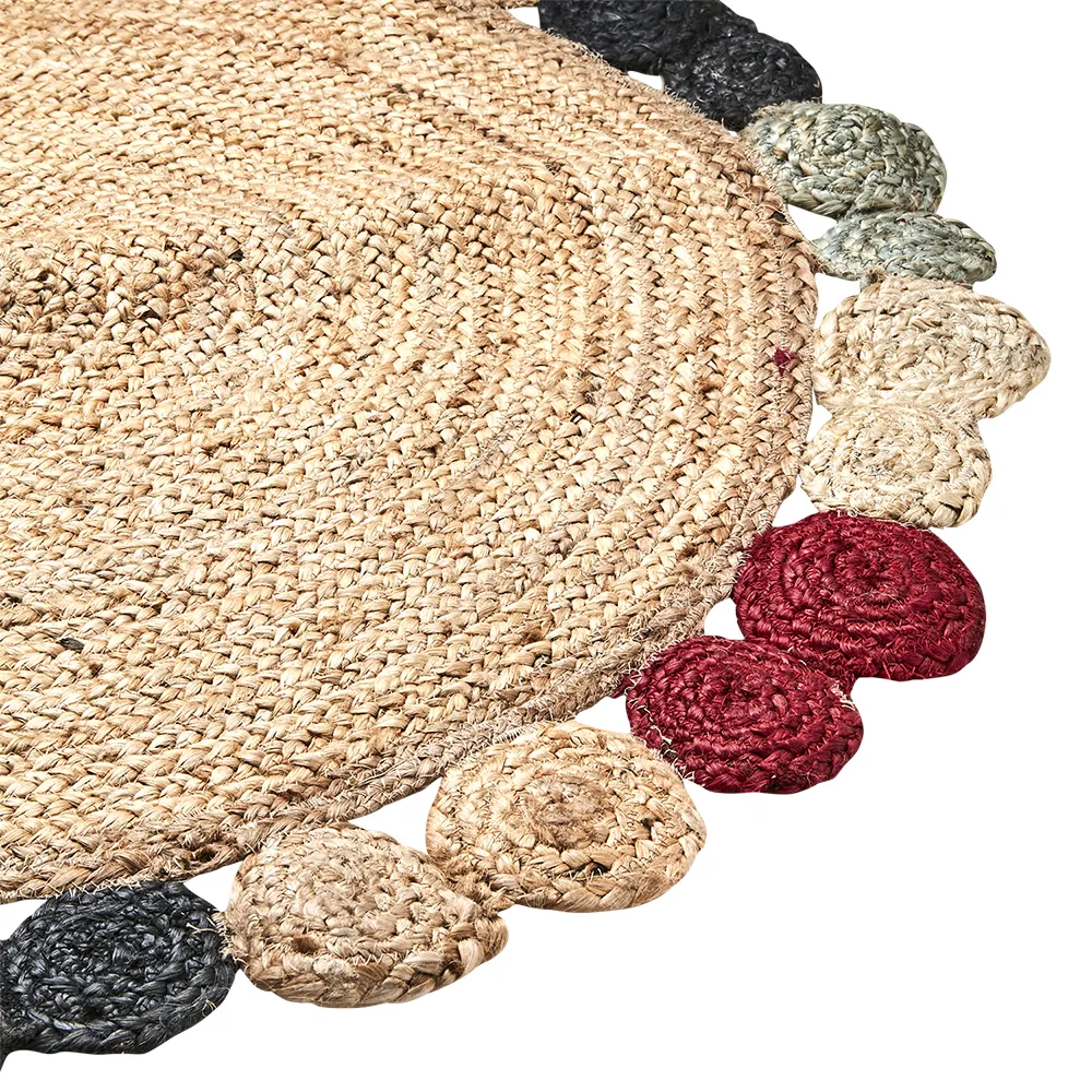 JUNI matte natur/flerfarget Ø90 cm