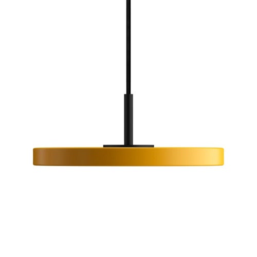 Asteria Micro Taklampe Ø15 cm Yellow/svart