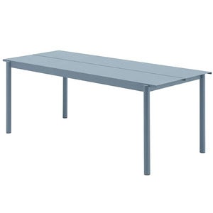 Linear Steel Spisebord 200X75 cm Pale Blue 