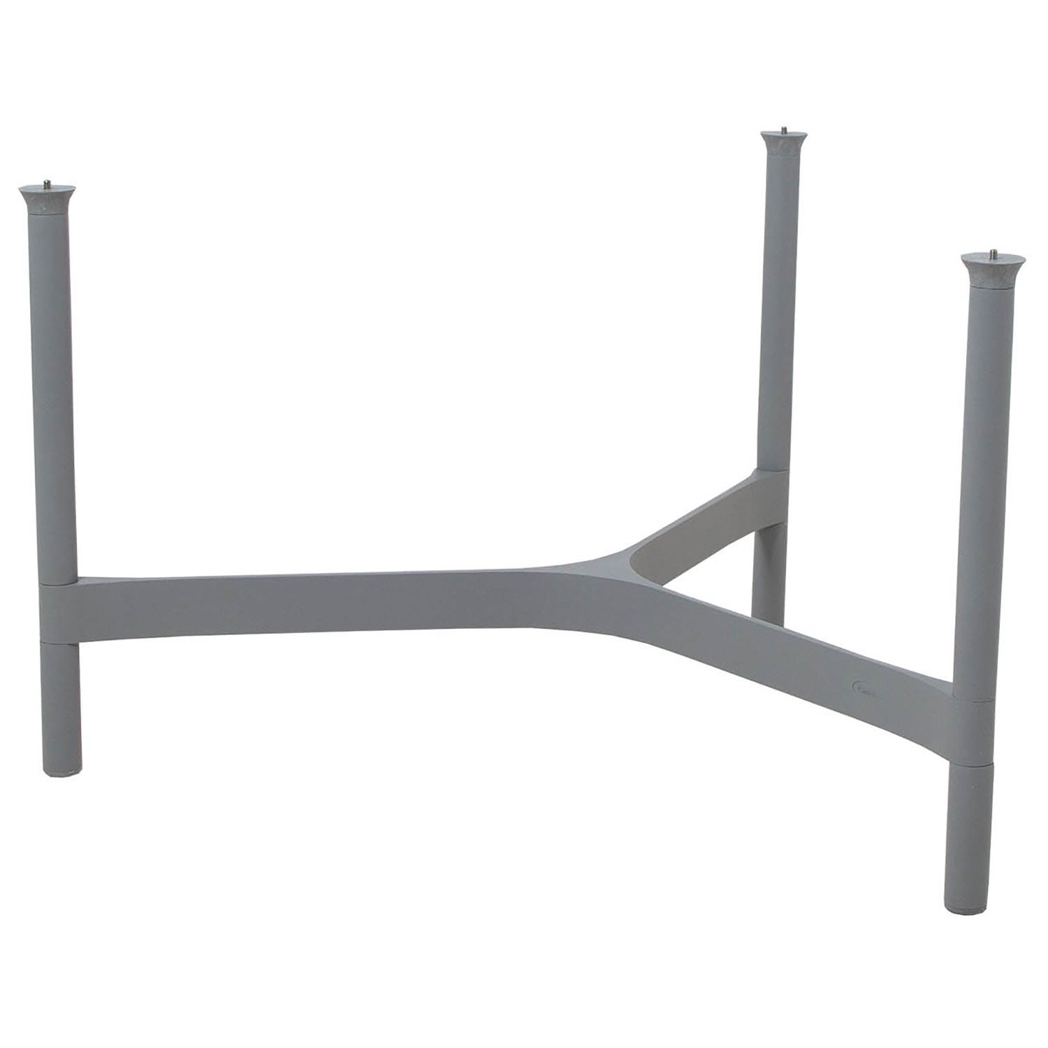 Twist sofabord understell stort Light Grey Alu. 