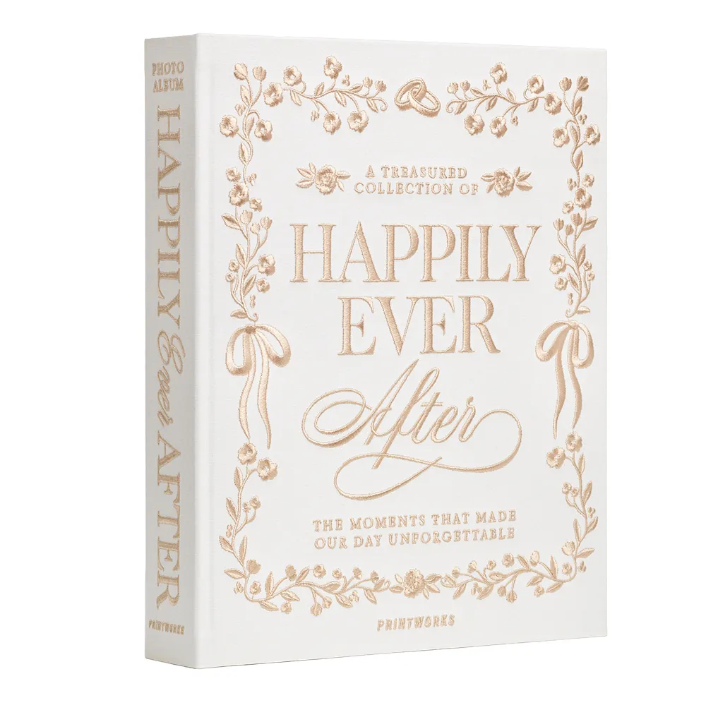 Embroidered Photo Album - Happily Ever After