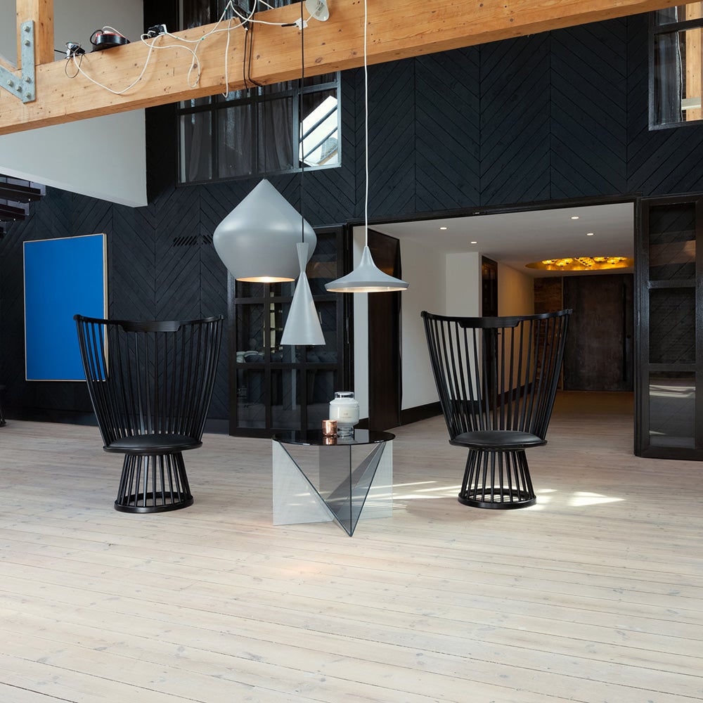 Fan Lounge stol Black