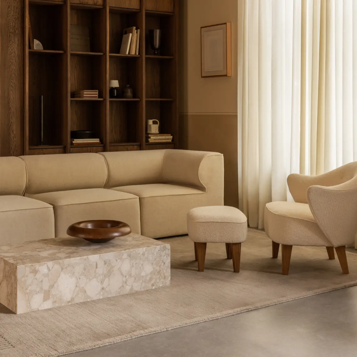 Duomo Matta 200 x 300 cm – Kalkstein, Beige