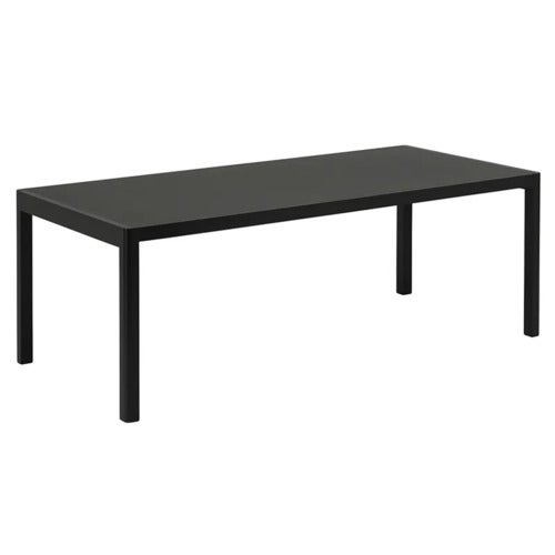 Workshop Table 92x200 cm - Black Linoleum Black