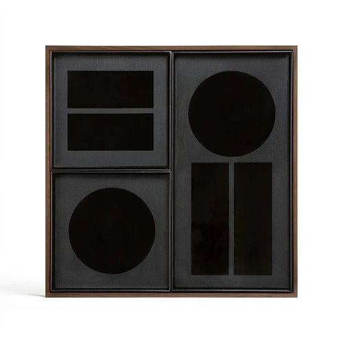 Skrivebordsarrangør valnøtt 33x33 cm