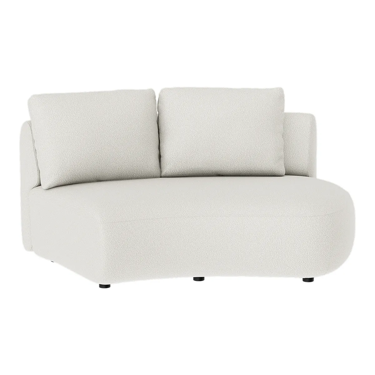 Artwood, Dixon 2-seters seksjon høyre Bouclé cream