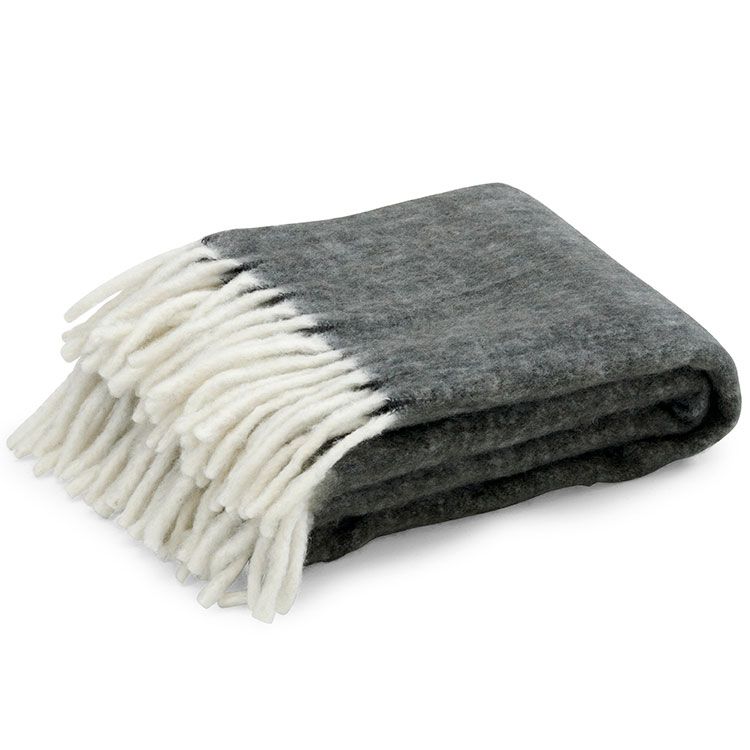 Handzame pledd lysegrå Brafab