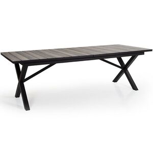 Hillmond uttrekkbart bord 100x238-297 cm svart/natur