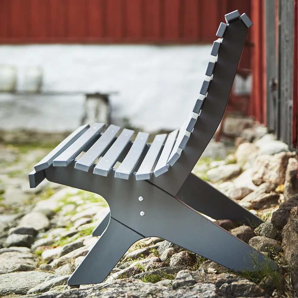 Lund Sofa i stålgrå furu