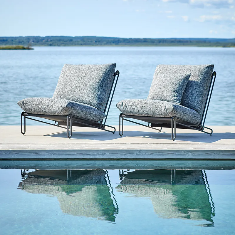 Blixt lenestol Svart / Teddy ant