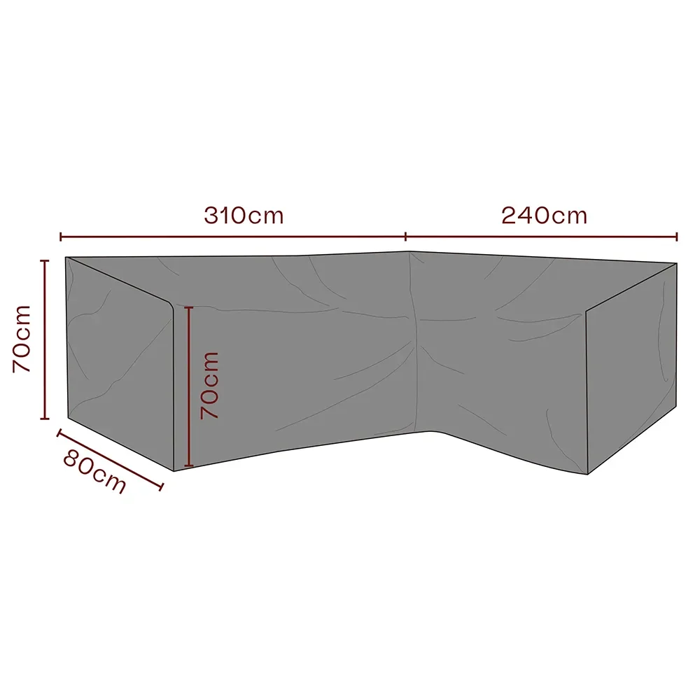 Møbeltrekk hjørnesofa 240/310x70x80 cm Premium