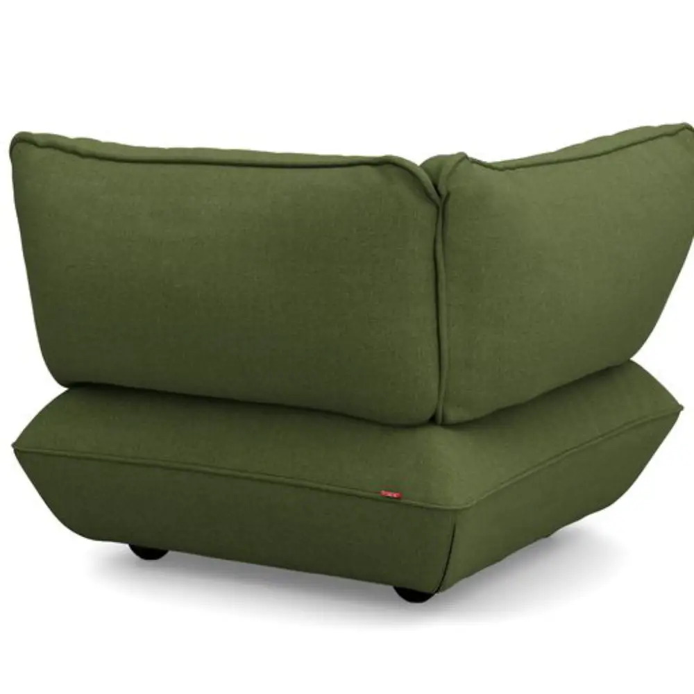 sumo sofa hjørneseksjon  boucle recycled leaf green