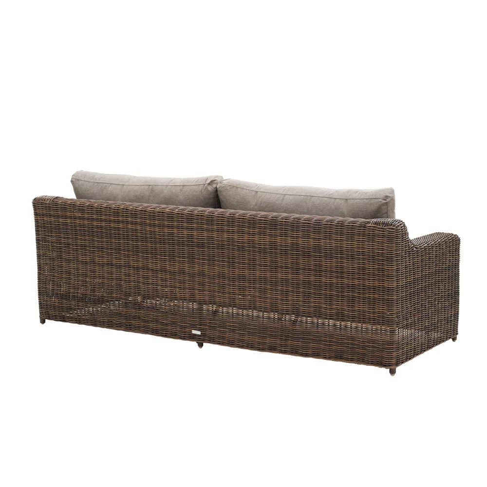 Glendon 3-seters sofa  Dark brown / Soft moose