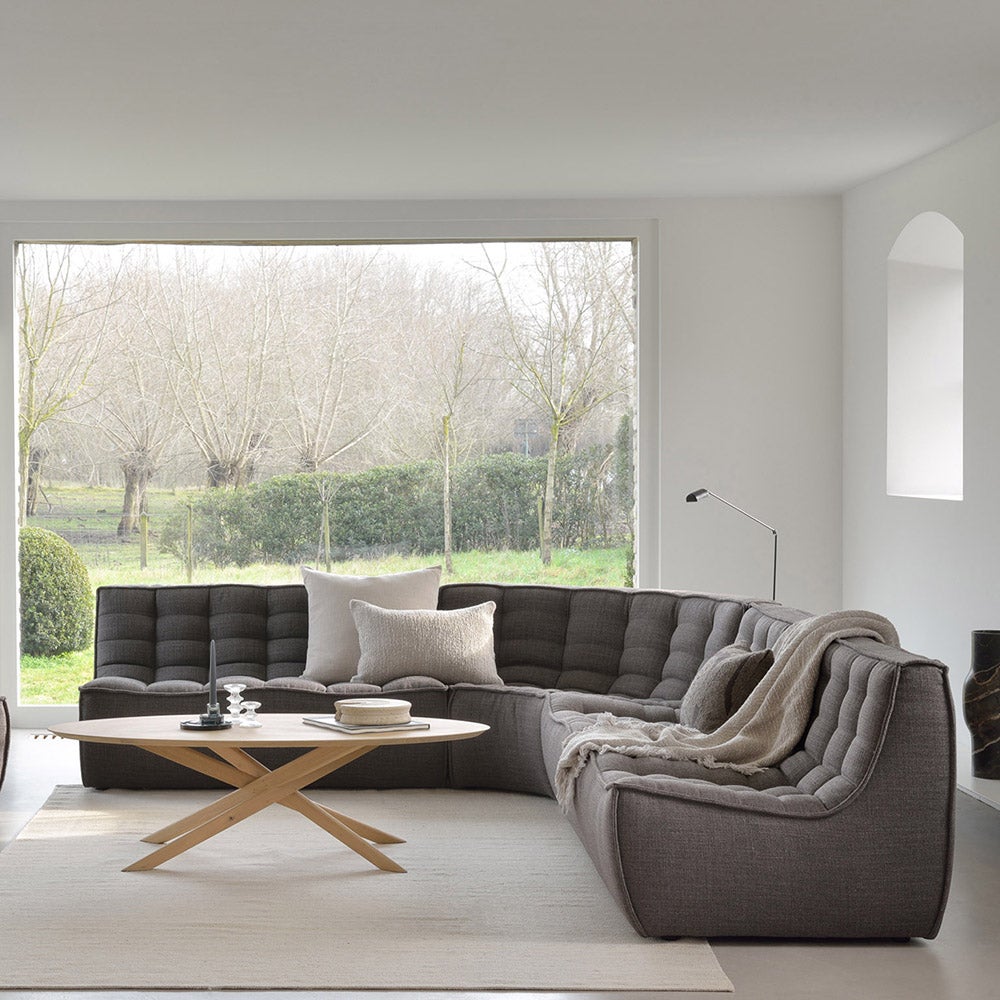 N701 2-seters sofa Dark Grey