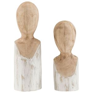 Mesha & Nehru dekorasjon 2-pakning natur Artwood