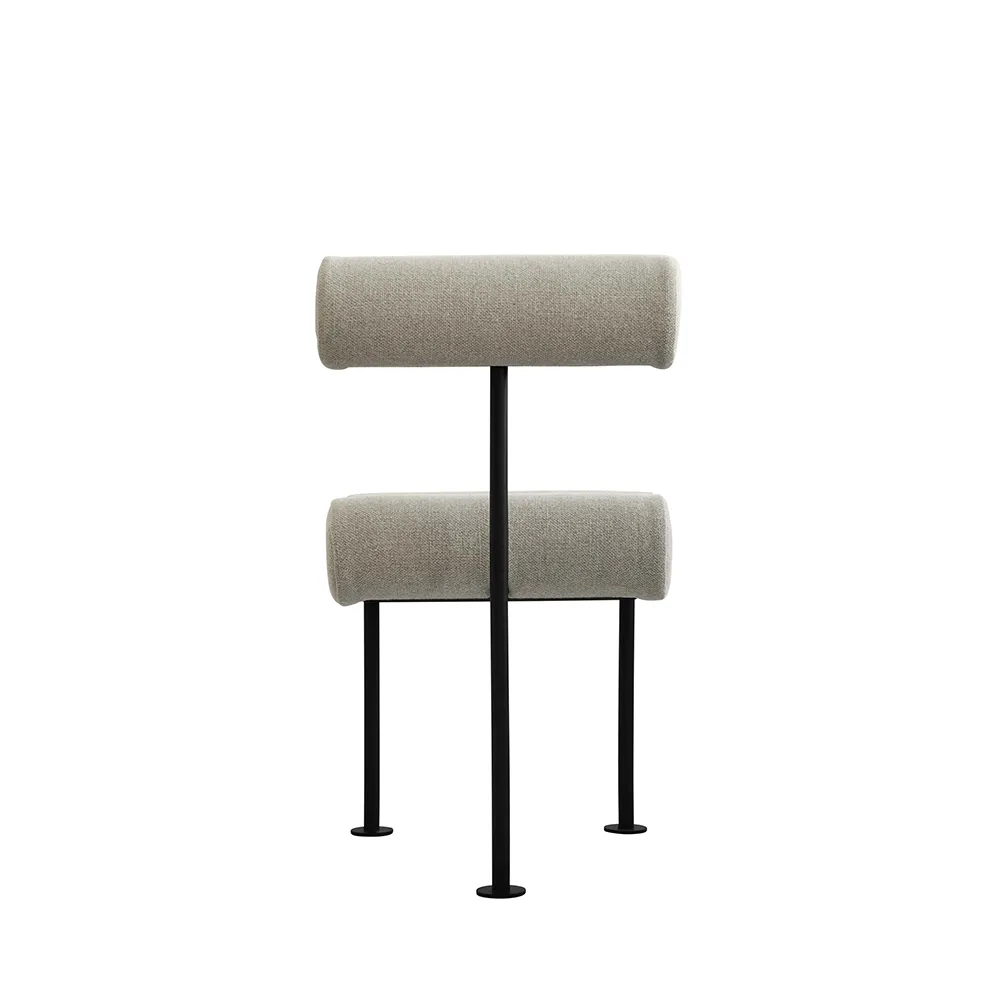 Hiro spisestol svart ramme - lin