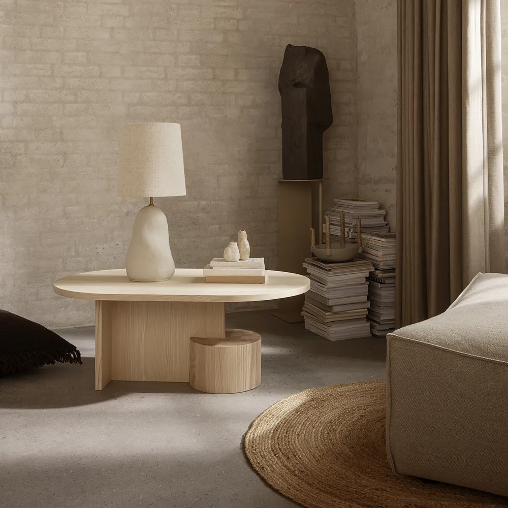 Evig jute-teppe - Ø120 cm