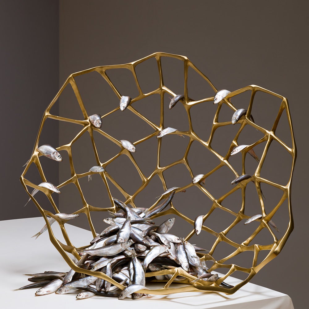 Bone Skål ekstra stor messing