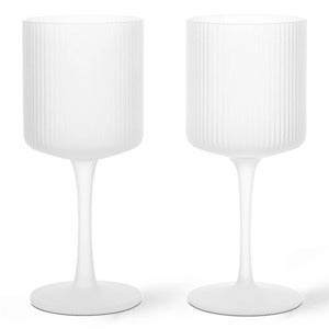 Ripple Hvitvinsglass 2-pakning - Frosted