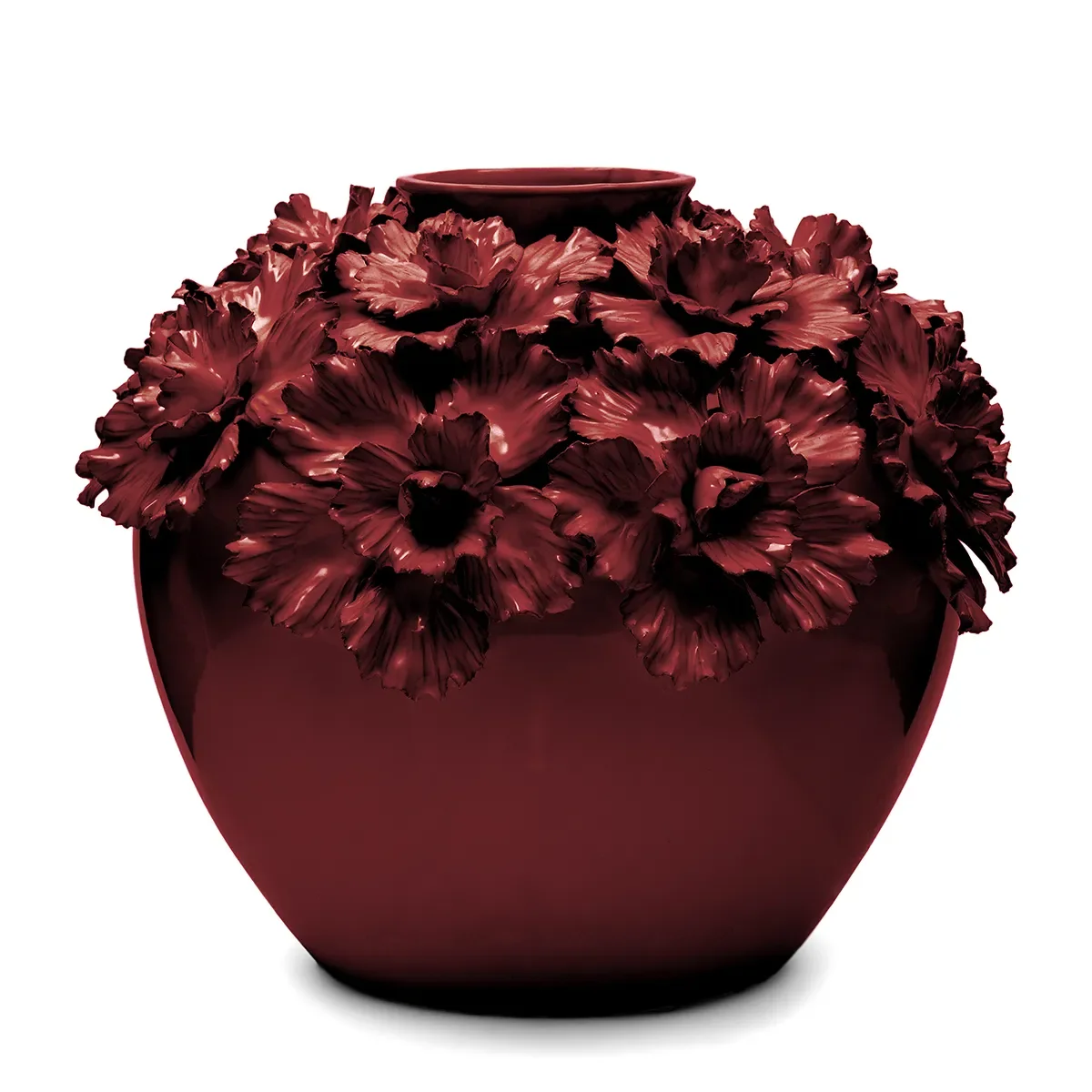 Riviera Maison, Håndlaget Vase Blossom L Burgundy