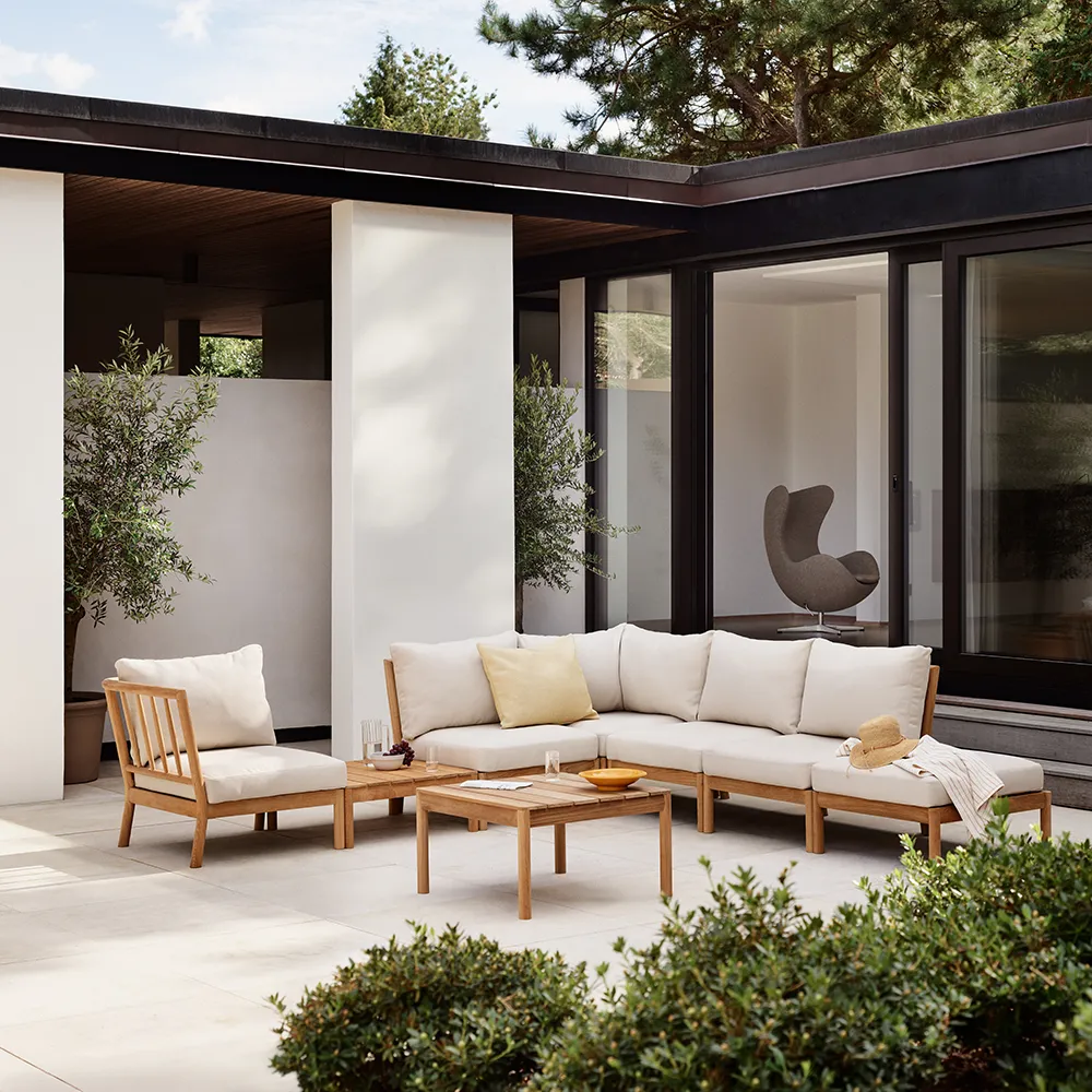 Tradition hjørnemodul Light Sand/Teak 