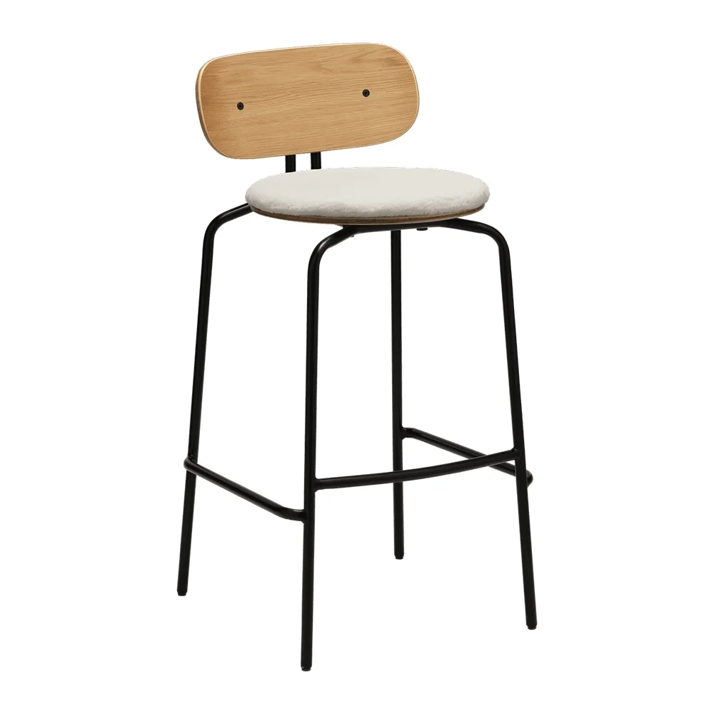 Curious Barkrakk eik/svart Teddy White