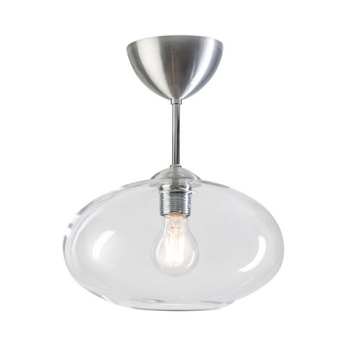 Bullo Ceiling D270 Aluminium/klart glass