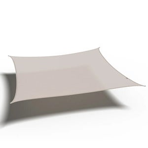 Coolfit solseil firkantet 500x500cm greige