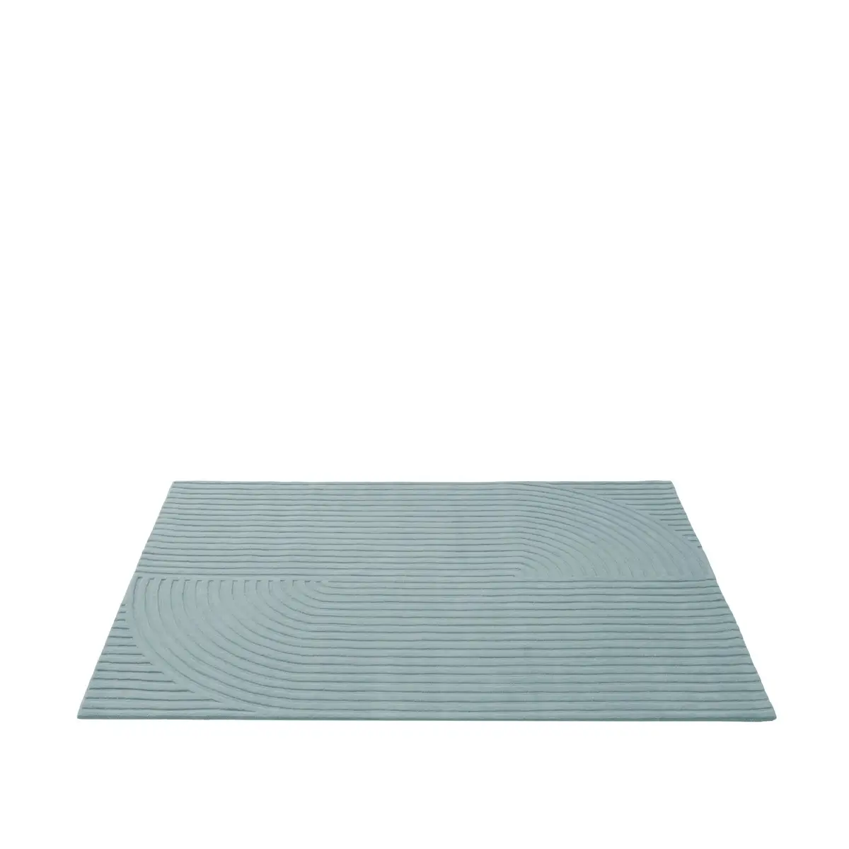 Relevo-teppe Quattro – 170 x 240 cm – Salviegrønn