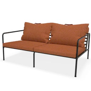 Avon 2-seters sofa Rust/Black 