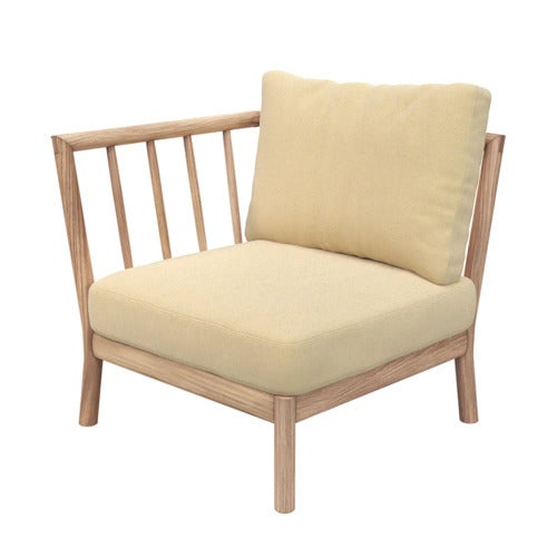 Tradition End Module Honey Yellow/Teak  