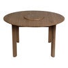 Comfort Circle Spisebord med uttrekk 132-202x132 Dark Oak