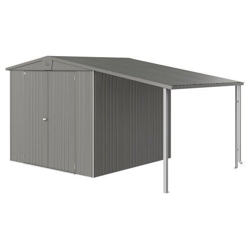 Europa sidetak Hageskur størrelse 45 metallic kvartsgrå Biohort